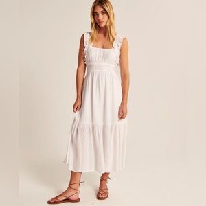 Abercrombie & Fitch white maxi dress